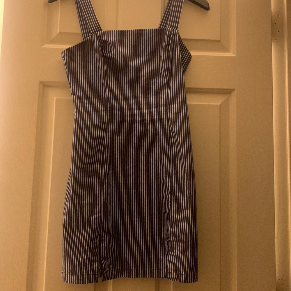 Blue Striped forever 21 Short dress